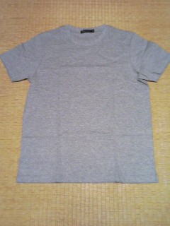 プレミアムコットン クルーネックT Gray